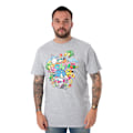 Miniatyrbild 2 av 2: Sonic The Hedgehog Psykedelisk T-shirt XXL Gråmelerad Grey Marl XXL