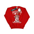 Miniatyrbild 1 av 5: Tom And Jerry Pojkar Jul Fair Isle Sweatshirt 12-13 År R Red 12-13 Years