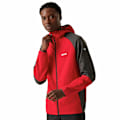 Miniatyrbild 4 av 4: Regatta Molaris Full Zip Fleecejacka för herr M Danger Red/Ash Danger Red/Ash M