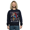 Miniatyrbild 2 av 5: Marvel Herr Thor Fair Isle Sweatshirt 3XL Mörkblå Deep Navy 3XL