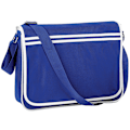 Miniatyrbild 1 av 2: Bagbase Retro Justerbar Messenger Bag (12 Liter) En Storlek Bright Royal/White Bright Royal/White One Size