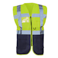 Miniatyrbild 1 av 2: Yoko Hi-Vis Premium Executive/Manager Väst / Jacka L Hi V Hi Vis Yellow/Navy L