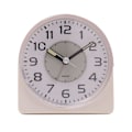 Miniatyrbild 2 av 4: Hometime Tyst Svep Rund Urtavla Blinkande Ljus Väckarklocka - W White One Size