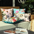 Miniatyrbild 4 av 5: Evans Lichfield Parrot Utomhuskuddfodral One Size Teal/Mult Teal/Multicoloured One Size