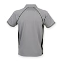 Miniatyrbild 2 av 2: Finden & Hales Herr Piped Performance Sports Polo Shirt 3XL Gun Gunmetal Grey/Black 3XL