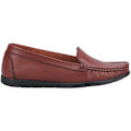 Miniatyrbild 2 av 4: Fleet & Foster Dam/Damer Tiggy Läder Loafers 4 UK Tan Tan 4 UK