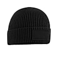 Miniatyrbild 1 av 2: Beechfield Unisex Patch Beanie i Svart, One Size Black One Size