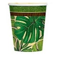 Miniatyrbild 1 av 2: Island Palms Pappersmuggar (Förpackning om 8) En Storlek Grön/Gul Green/Yellow One Size