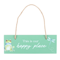 Miniatyrbild 1 av 3: Something Different This Is Our Happy Place Hängande Skylt One Si Green One Size