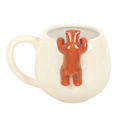 Miniatyrbild 2 av 3: Something Different Sleepy Bear Rund Mugg One Size Vit White One Size