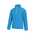 Miniatyrbild 2 av 3: Mountain Warehouse Barn/Kids Camber II Halvzip Fleecejacka Cobalt 7-8 Years