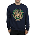 Miniatyrbild 3 av 6: Harry Potter Julkrans Sweatshirt för Herr S Marinblå Navy Blue S