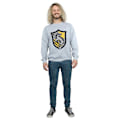 Miniatyrbild 5 av 6: Harry Potter Herr Hufflepuff Crest Flat Sweatshirt S Sports Grå Sports Grey S