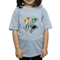 Miniatyrbild 3 av 5: Harry Potter T-shirt med Hogwarts-vapen för flickor, 12-13 år Sports Grey 12-13 Years