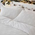 Miniatyrbild 4 av 4: The Linen Yard Tufted Julgran Täcke Set Dubbel Snö Snow Double