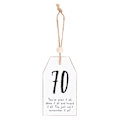 Miniatyrbild 1 av 3: Something Different Milestone 70th Hängande Skylt One Size Svart/ Black/White One Size