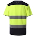 Miniatyrbild 2 av 2: Yoko herr T-shirt i två toner med hög synlighet S gul/marinblå Yellow/Navy S