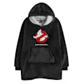 Miniatyrbild 1 av 2: Ghostbusters Pojkar Logotyp Filt Hoodie One Size Svart Black One Size