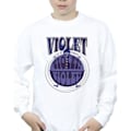Miniatyrbild 3 av 4: Willy Wonka Boys Violet Turning Violet Sweatshirt 3-4 år Vit White 3-4 Years