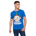 Miniatyrbild 1 av 3: Xplicit Herr Drunk Elf Jul T-shirt M Deep Azure Deep Azure M