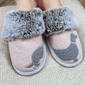 Miniatyrbild 5 av 5: Lazy Dogz Dam/Damtofflor 4 UK Rosa/Grå Pink/Grey 4 UK