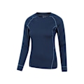 Miniatyrbild 3 av 4: Mountain Warehouse Asgard Merino Ull Långärmad Topp för Kvinnor Navy 20 UK