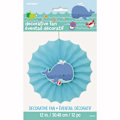 Miniatyrbild 2 av 2: Unik festdekoration under havet i papper, en storlek, vit White/Blue One Size