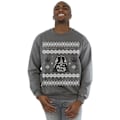 Miniatyrbild 2 av 3: Star Wars Herr Jul Darth Vader Fair Isle Sweatshirt S Grå Charcoal S