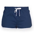 Miniatyrbild 1 av 2: Skinni Minni Barn/Barn Retro Sports Shorts 7-8 År Marinblå Navy / White 7-8 Years