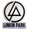 Miniatyrbild 1 av 2: Linkin Park Logotyp Vävd Koncentrisk Text Stryk-På-Lapp En Storlek Vit White/Black One Size