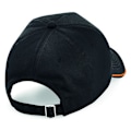 Miniatyrbild 2 av 2: Beechfield Unisex Authentic 5-Panel Piped Peak Cap One Size Black/Orange One Size
