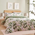 Miniatyrbild 1 av 2: Wylder Passiflora Botanisk Täcke Set Singel Peach/Vine G Peach/Vine Green Single