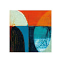 Miniatyrbild 1 av 2: Joanne Last Abstrakt 6 Tryck 30cm x 30cm Orange/Blå/Svart Orange/Blue/Black 30cm x 30cm