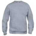 Miniatyrbild 1 av 4: Clique Unisex Vuxen Basic Rund Hals Sweatshirt S Grå Melange Grey Melange S
