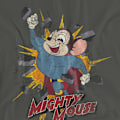 Miniatyrbild 3 av 5: Mighty Mouse Unisex Vuxen Break Through T-Shirt S Kolgrå Charcoal S