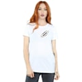 Miniatyrbild 2 av 5: Supernatural Dam/Kvinnor Symbol Scratch Bomull Boyfriend T-Sh White M