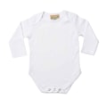 Miniatyrbild 1 av 3: Larkwood Baby Body med lång ärm 0-3 månader Vit White 0-3 Months