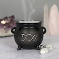 Miniatyrbild 3 av 4: Something Different Triple Moon Cauldron Backflow Rökelse Brännare Black One Size