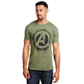 Miniatyrbild 3 av 3: Avengers herr stencil logotyp T-shirt XXL militärgrön Military Green XXL