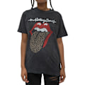 Miniatyrbild 1 av 4: The Rolling Stones Unisex Vuxen Leopard Tongue Acid Wash T-Shirt Black M