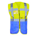 Miniatyrbild 1 av 2: Yoko Hi-Vis Premium Executive/Manager Väst / Jacka M Hi V Hi Vis Yellow/Royal Blue M