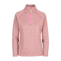 Miniatyrbild 1 av 6: Trespass Dam/Kvinnor Olga Läder Fleece Topp XS Rose Blush Marl Rose Blush Marl XS