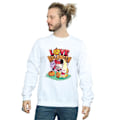 Miniatyrbild 2 av 3: DC Comics Mens Super Friends Harley Quinn Love Halloween Sweats White 4XL