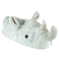 Miniatyrbild 1 av 2: Slumberzzz Rhinoceros Tofflor för Herr Storlek 7-8 Grå Grey UK 7-8