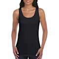 Miniatyrbild 4 av 4: Gildan Dam Soft Style Tank Top Vest M Svart Black M