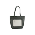 Miniatyrbild 3 av 3: Eastern Counties Läder Dam/Dam Polly Kontrastficka Tote Charcoal/White One size