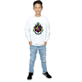 Miniatyrbild 4 av 5: Harry Potter Pojkar Neon Hogwarts Crest Sweatshirt 7-8 År Vit White 7-8 Years