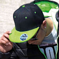 Miniatyrbild 2 av 2: Result Unisex Core Bronx Original Flat Peak Snapback Dual Colou Black/Lime Green One Size