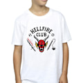 Miniatyrbild 3 av 4: Netflix Boys Stranger Things Hellfire Club T-shirt 9-11 år W White 9-11 Years