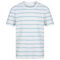 Miniatyrbild 1 av 3: Front Row Herrrandig T-shirt L Vit/Äggblå White/Duck Egg Blue L
